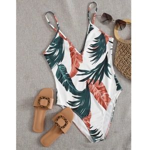 Shein Floral Bodysuit NWOT